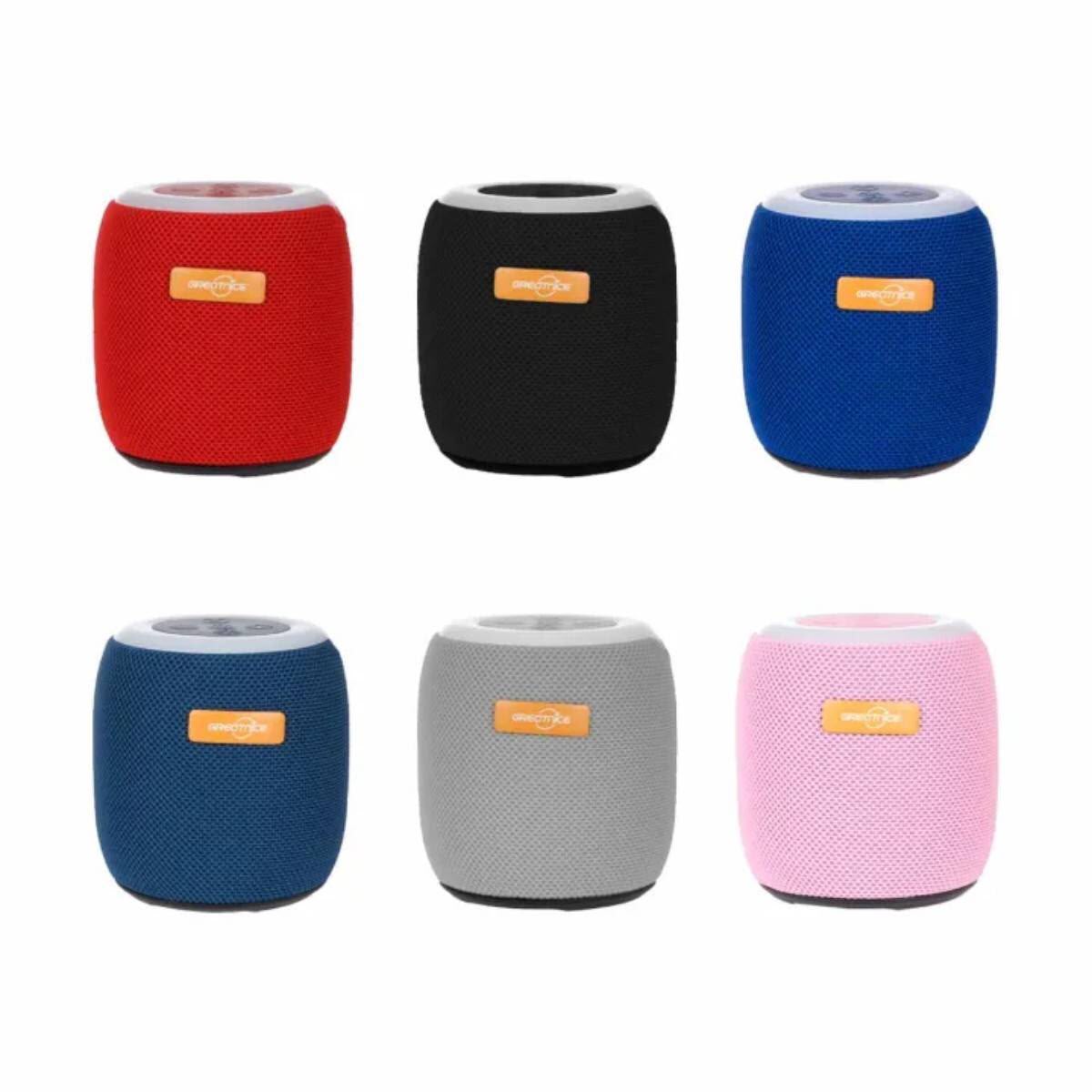 GTS-1468 Premium Portable Bluetooth Speaker | 800mAh Long-Lasting Battery | Type-C Fast Charging | TF Card Support | RGB Lights | Premium Fabric Finish