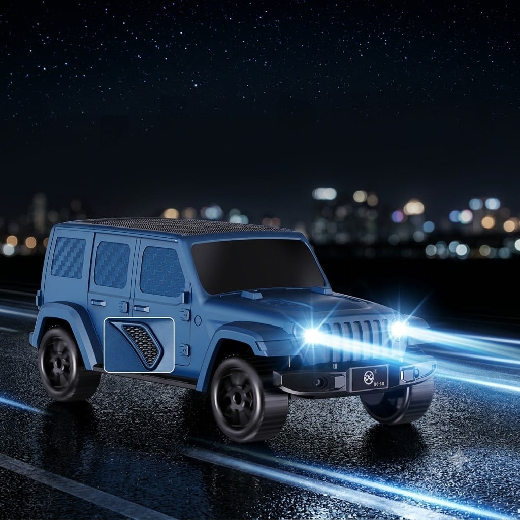 Jeep Shape Rugged Off-Road SUV Portable Wireless Speaker –