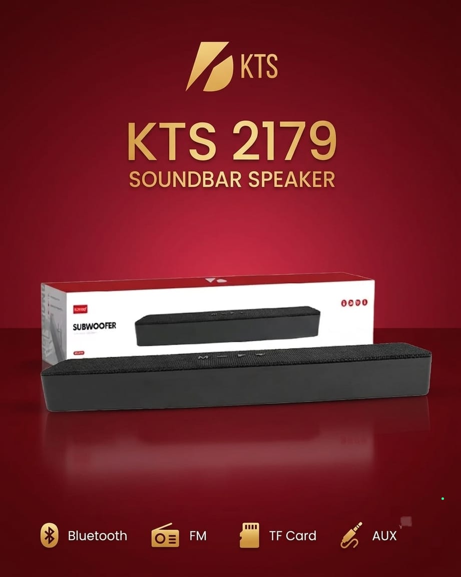 KTS 2179 Metal Grill Sound Bar Dual 52mm Speakers