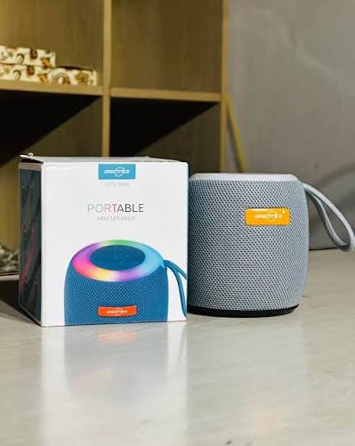 GTS-1468 Premium Portable Bluetooth Speaker | 800mAh Long-Lasting Battery | Type-C Fast Charging | TF Card Support | RGB Lights | Premium Fabric Finish