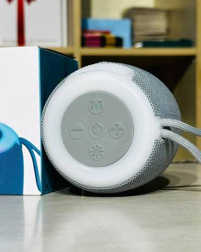 GTS-1468 Premium Portable Bluetooth Speaker | 800mAh Long-Lasting Battery | Type-C Fast Charging | TF Card Support | RGB Lights | Premium Fabric Finish
